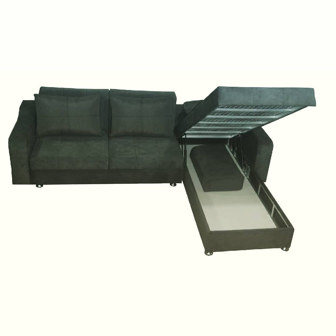  کاناپه تختخواب شو طرح ال باکسدار شرکتی 