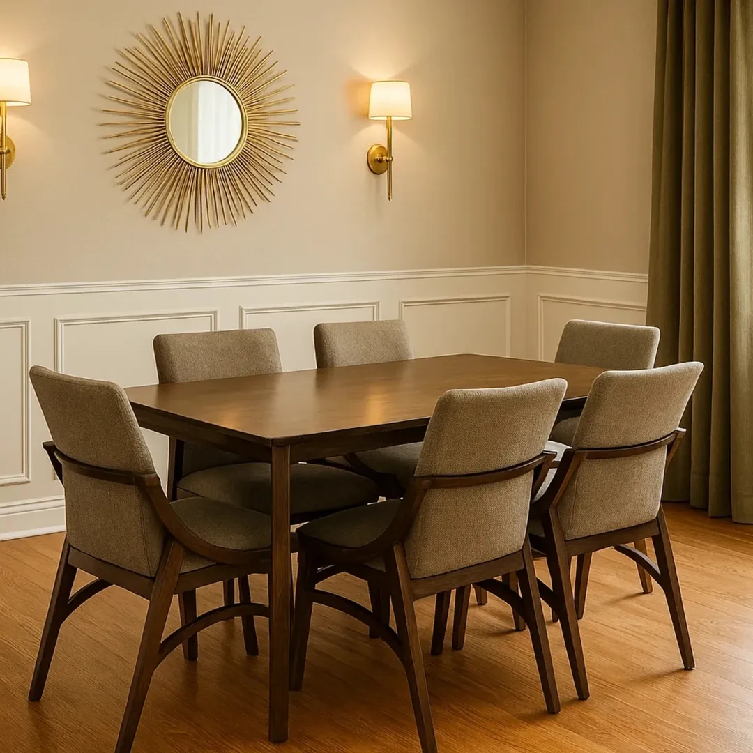 میز غذاخورب شش نفره میز نهارخوری شش نفره ارزان دیوار