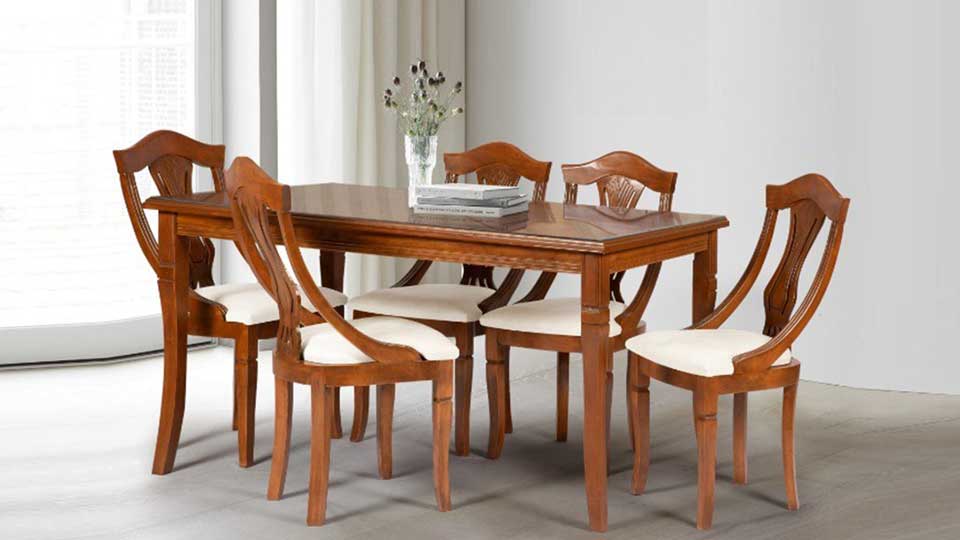 میز غذاخورب شش نفره میز نهارخوری شش نفره ارزان دیوار