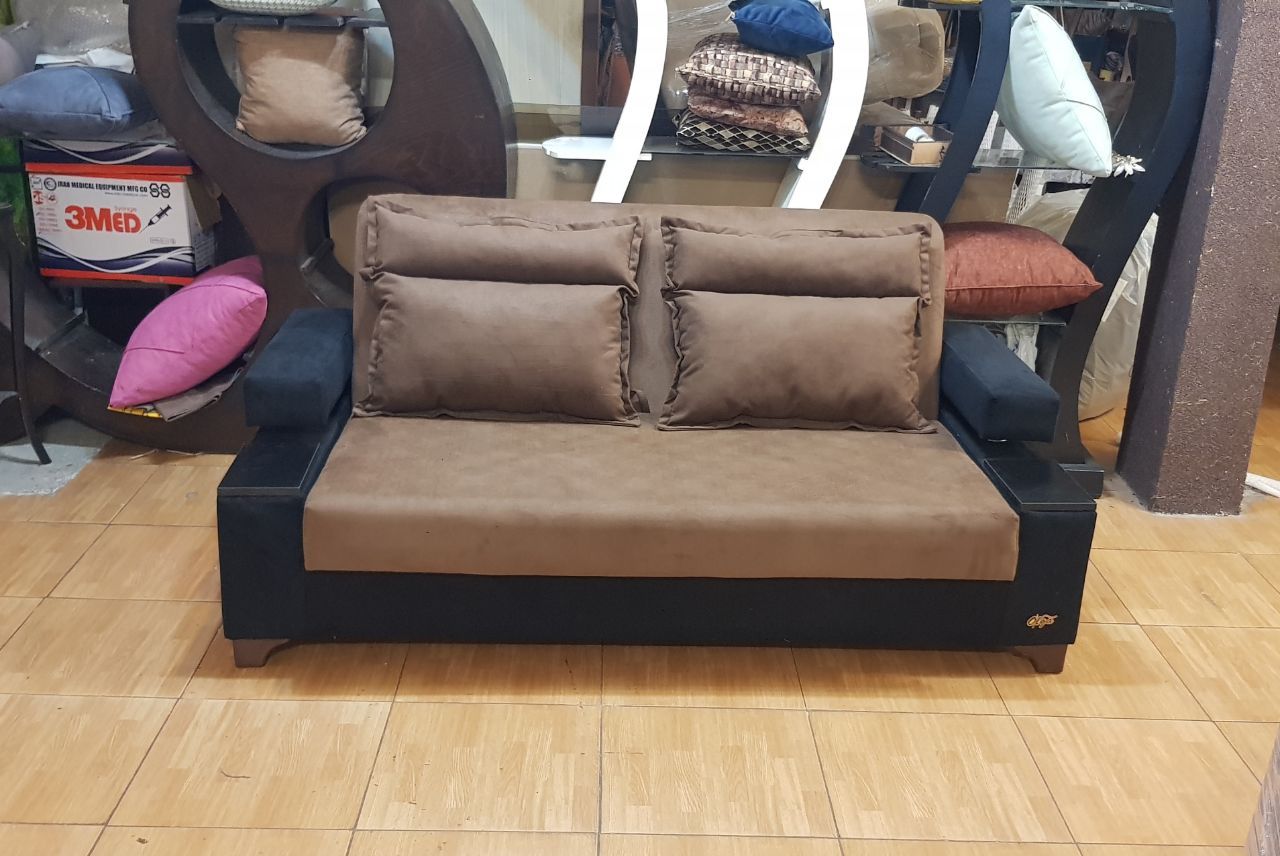  مبل تختخواب شو دونفره مدل دسته کنسولی  
